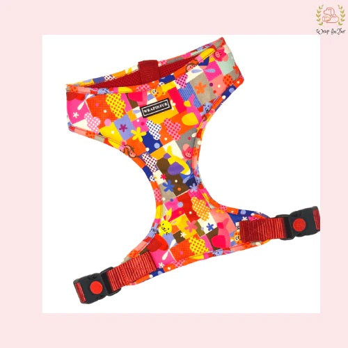 Too Much Red Reversible Dog Harness