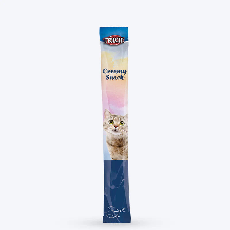 Trixie Creamy Snack White Fish Lickable Treat for Cats