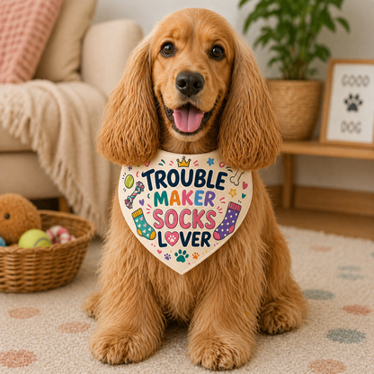 Trouble Maker Dog Bandana