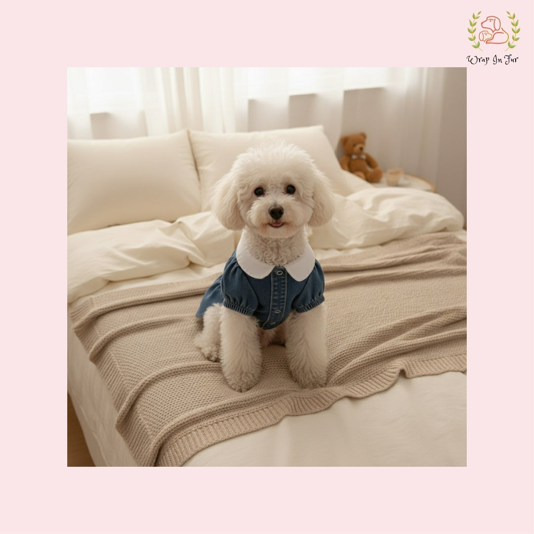 DenimChic Dog Dress – Soft, Stylish & Perfect for All Breeds