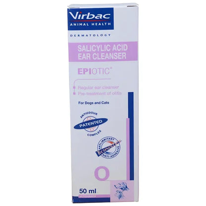 Virbac Epiotic Ear Cleanser (Salicylic Acid) for Dogs & Cats 50mL