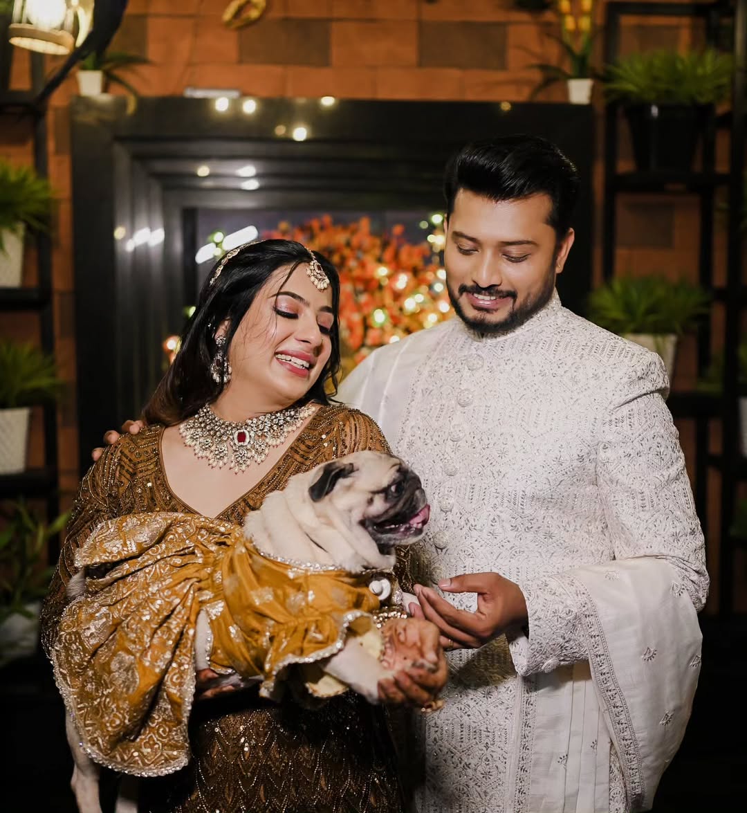 Fern green Lehenga for Dogs