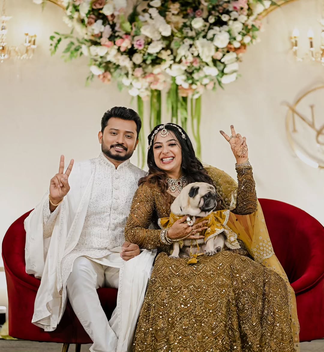 Fern green Lehenga for Dogs