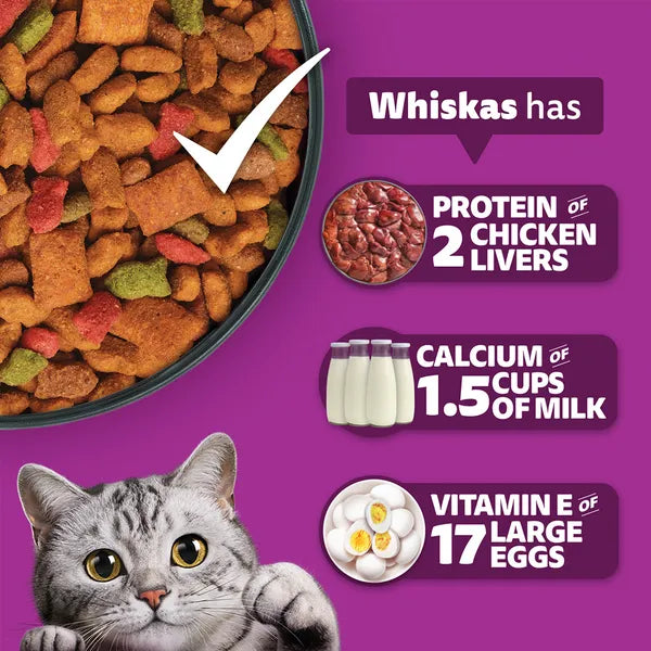 Whiskas Adult Cat Dry Food – Ocean Fish Flavour