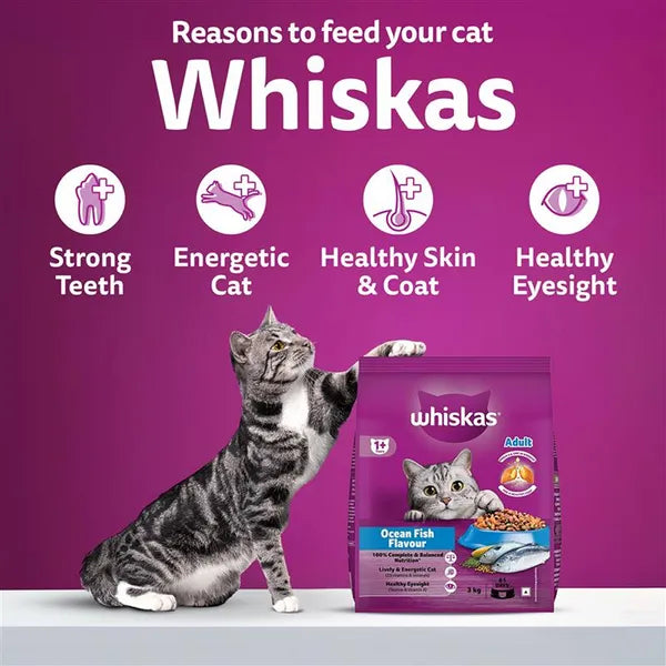 Whiskas Adult Cat Dry Food – Ocean Fish Flavour