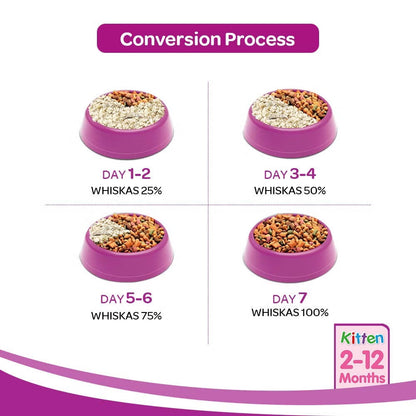 Whiskas Junior Ocean Fish Milky Dry Food for Cats 50g