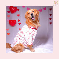 White Heart Dog Shirt