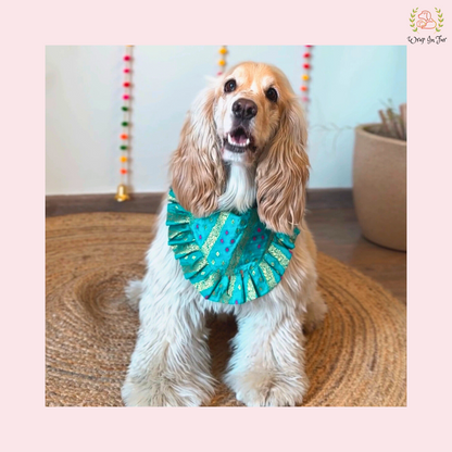 Blue Golden Festive Bandana