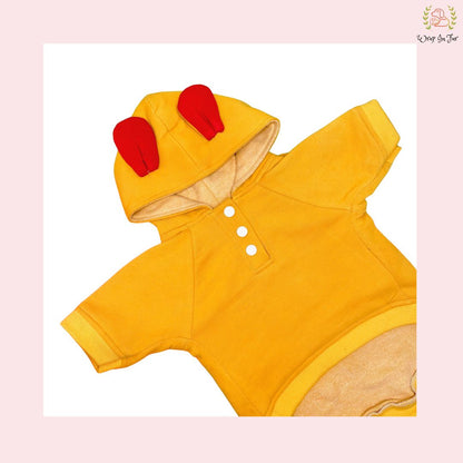 Yellow Bunny Ear Dog Hoodie – Cute & Comfy