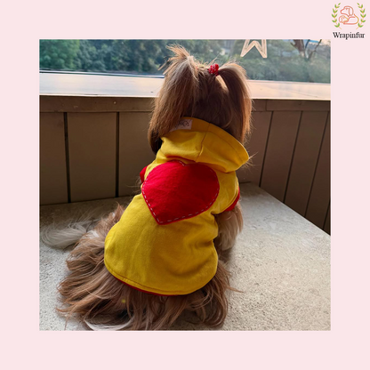Yellow Love Sweatshirt – Warm & Stylish Pet Hoodie