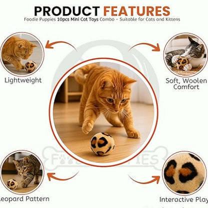 10-Piece Interactive Cat Toy
