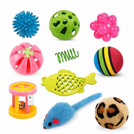 10-Piece Interactive Cat Toy