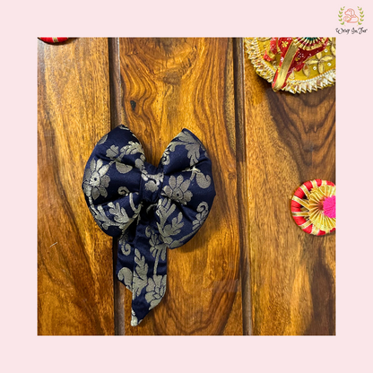 Indigo Festive Bow