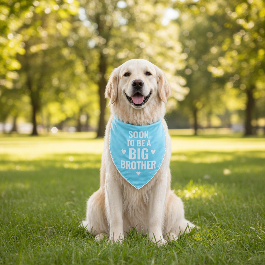 Soon To Be A Big Brother Dog Bandana