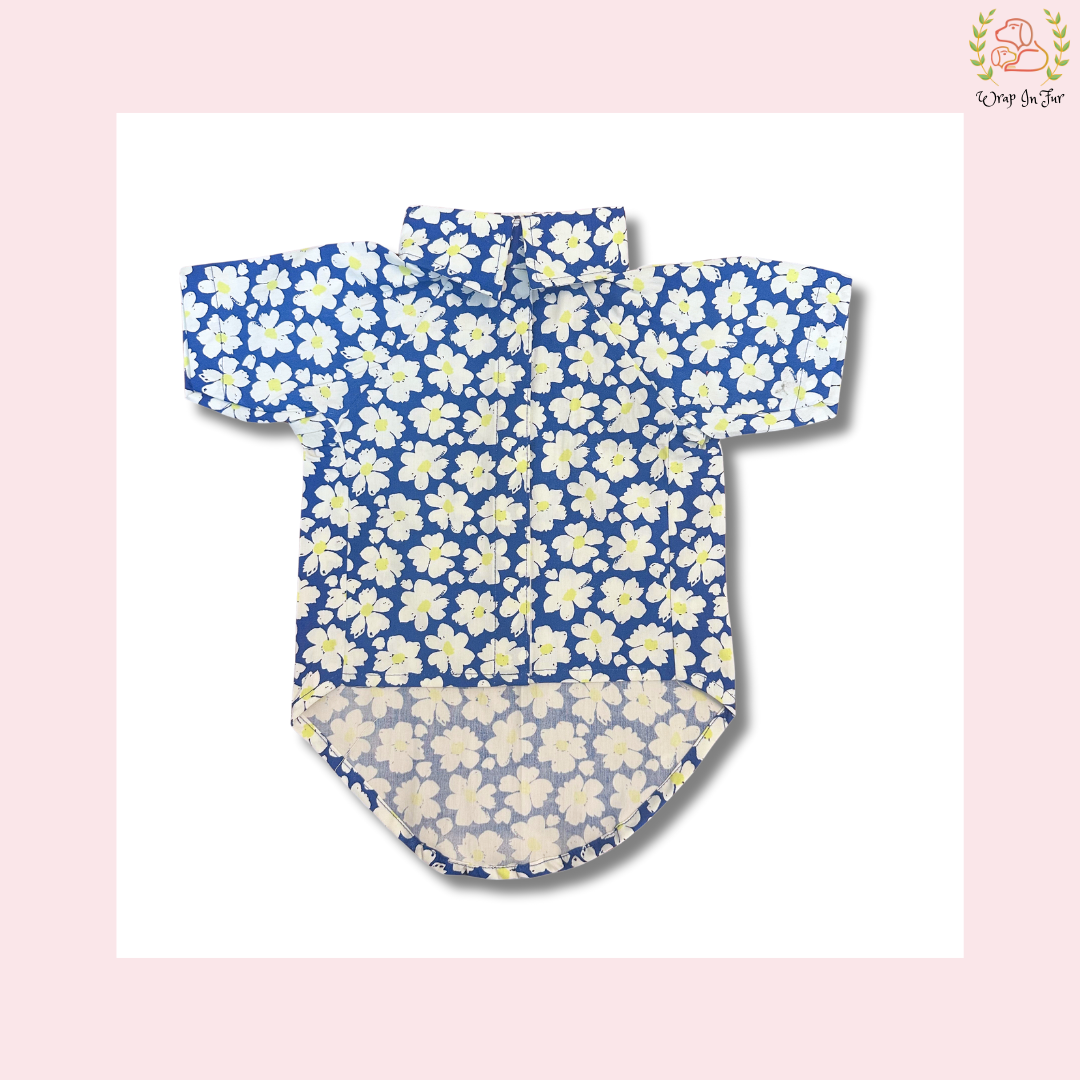 floral dog shirt