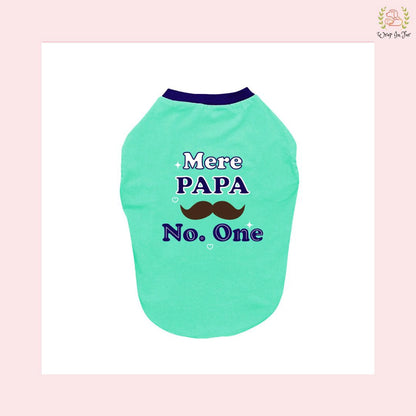 mere papa number one dog tshirt