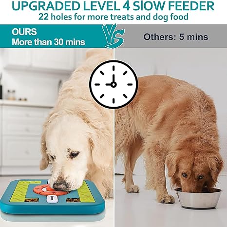 Emily Pets Interactive Dog & Cat Puzzle Toy with Squeaker & Treat Dispenser