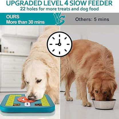 Emily Pets Interactive Dog & Cat Puzzle Toy with Squeaker & Treat Dispenser
