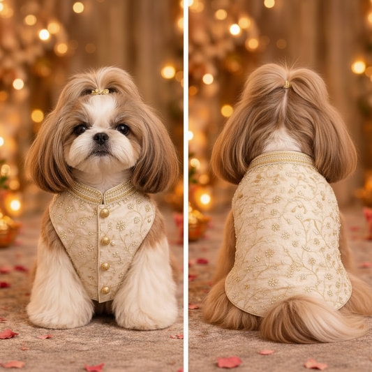 off whites Dog herwani