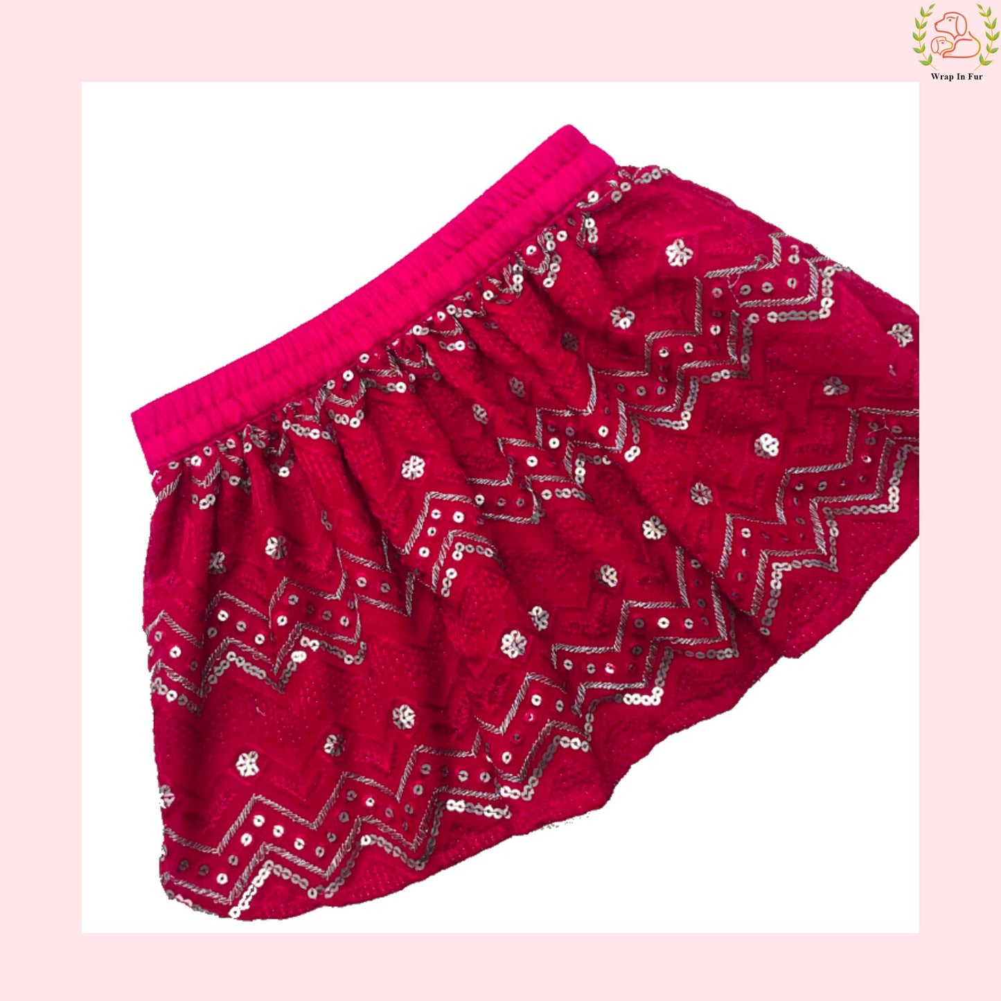 pink dog lehenga 