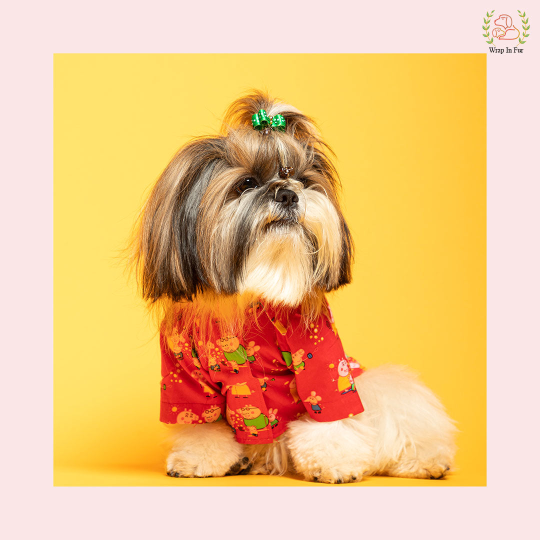 shihtzu peppa dog shirt