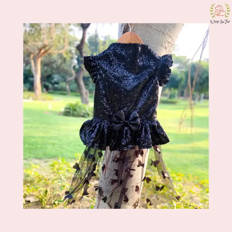 buy online black gown for dog party