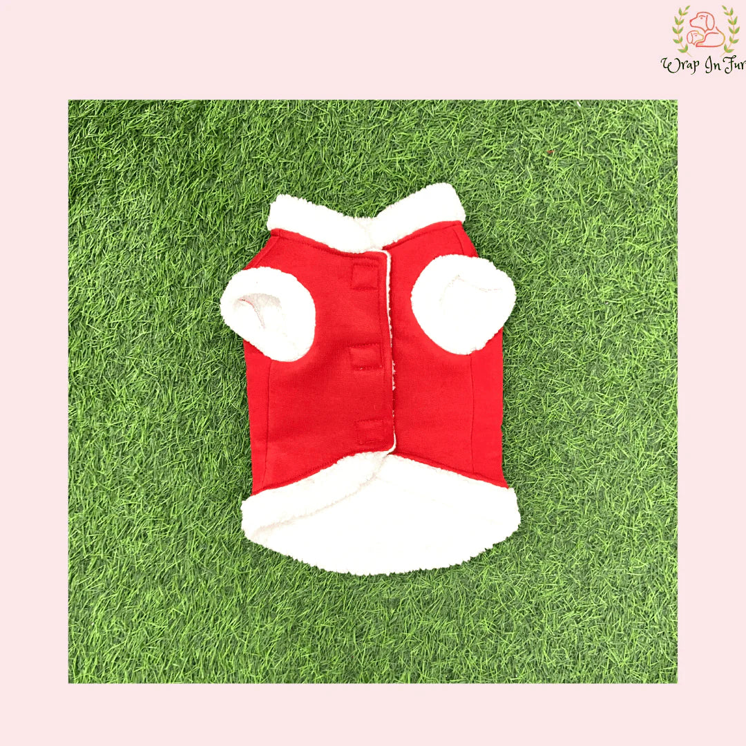 Christmas Winter Dog Coat – Furry Lined & Super Warm