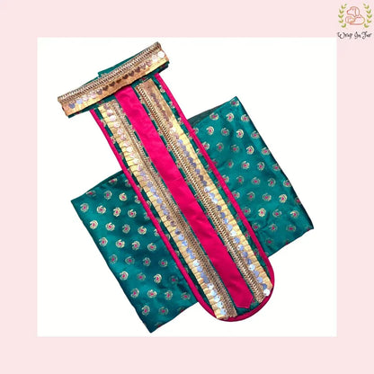 Emerald Green Dog Lehenga Choli – Premium Pet Wedding Dress