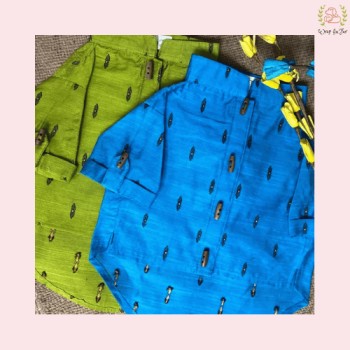 Emerald Raw Silk Dog Kurta - Premium Indian Dog Ethnic Wear