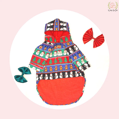 Festive Christmas Hoodie for Pets – Cozy Winter Wear with Cute Holiday Print