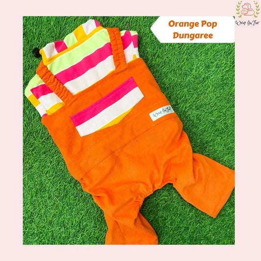 Orange Pop Dungaree