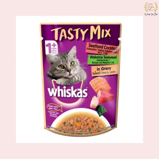 Whiskas Cat Treat with Real fish and seafood cocktail