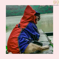 Red Blue Shirt Style Raincoat
