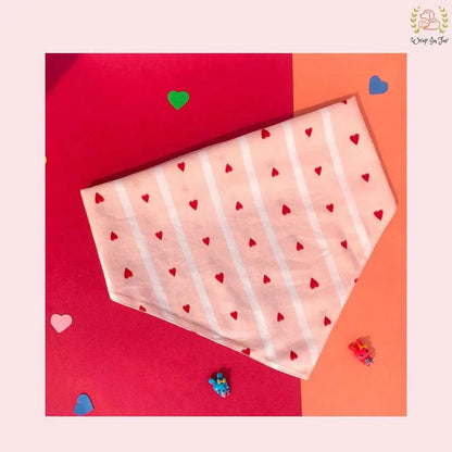 Red Heart Dog bandana