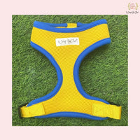 Yellow Blue Dog Harness