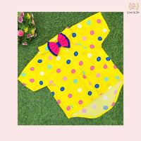 Yellow Button Dog Shirt