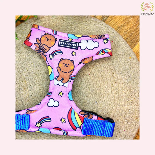 Pink Teddy Reversible Harness